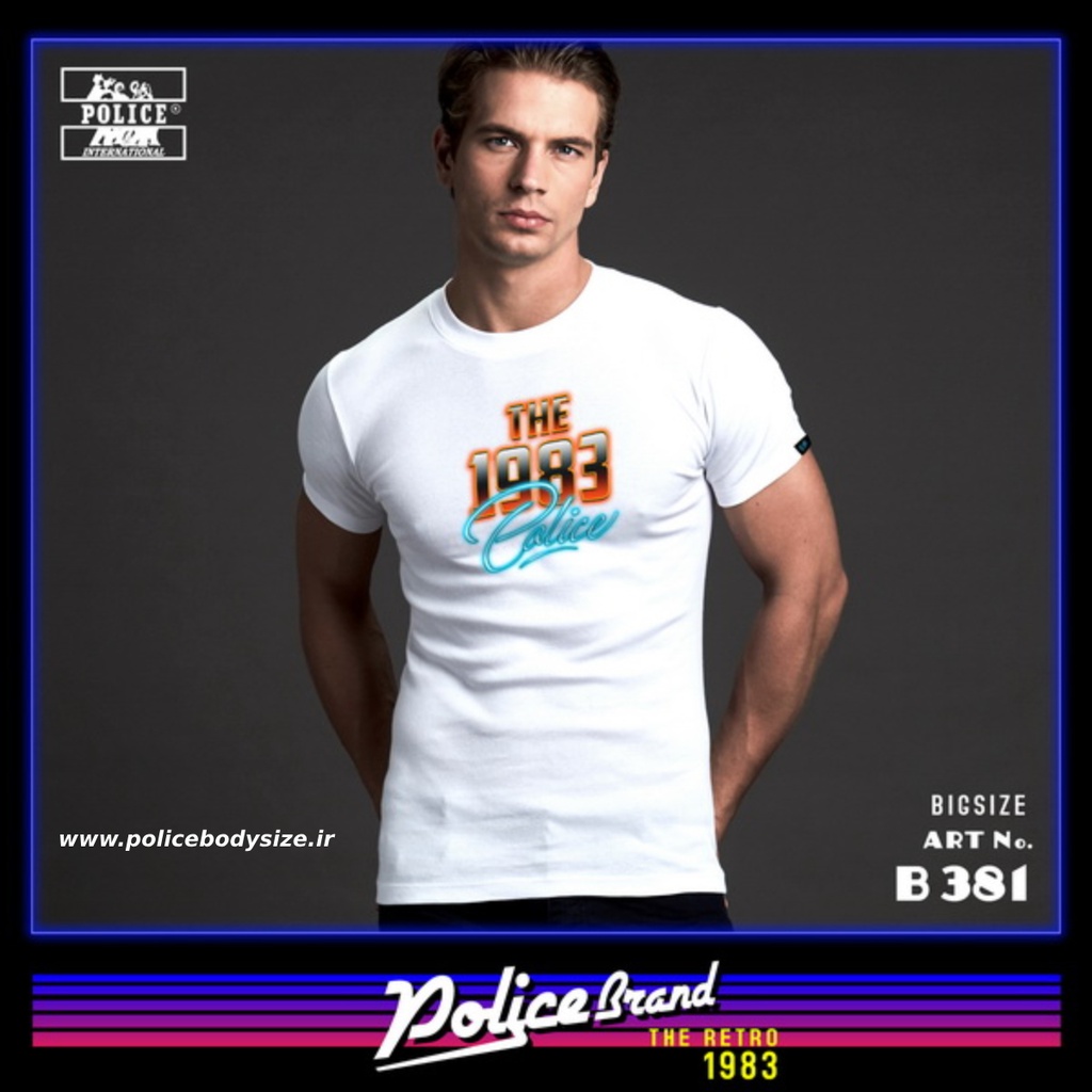 Police brand men's T-shirt - B381