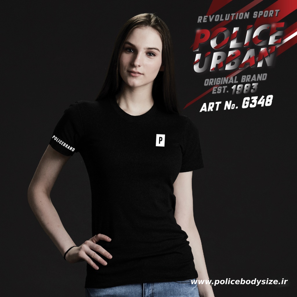 Women's police t-shirt - G348