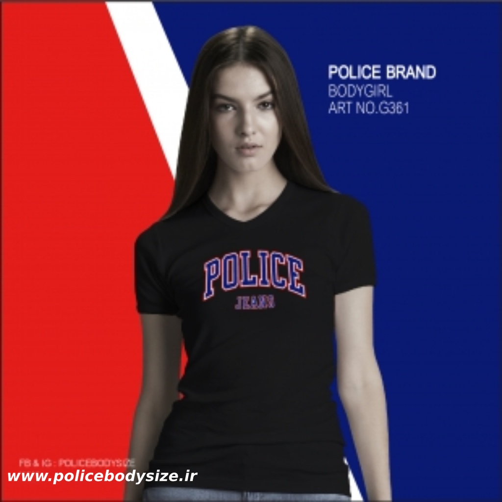 Women's police t-shirt - G361