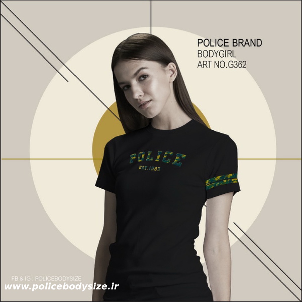 Women's police t-shirt - G362