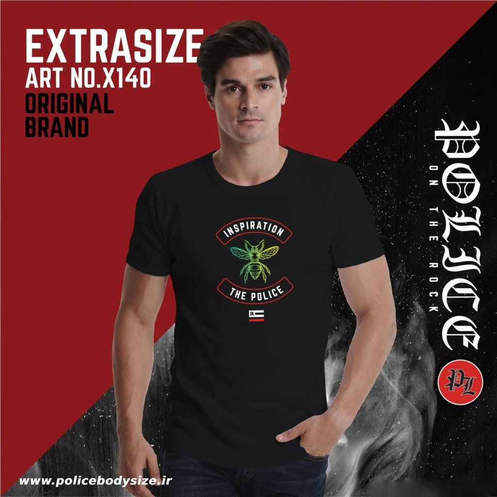 Men's police t-shirt - X140