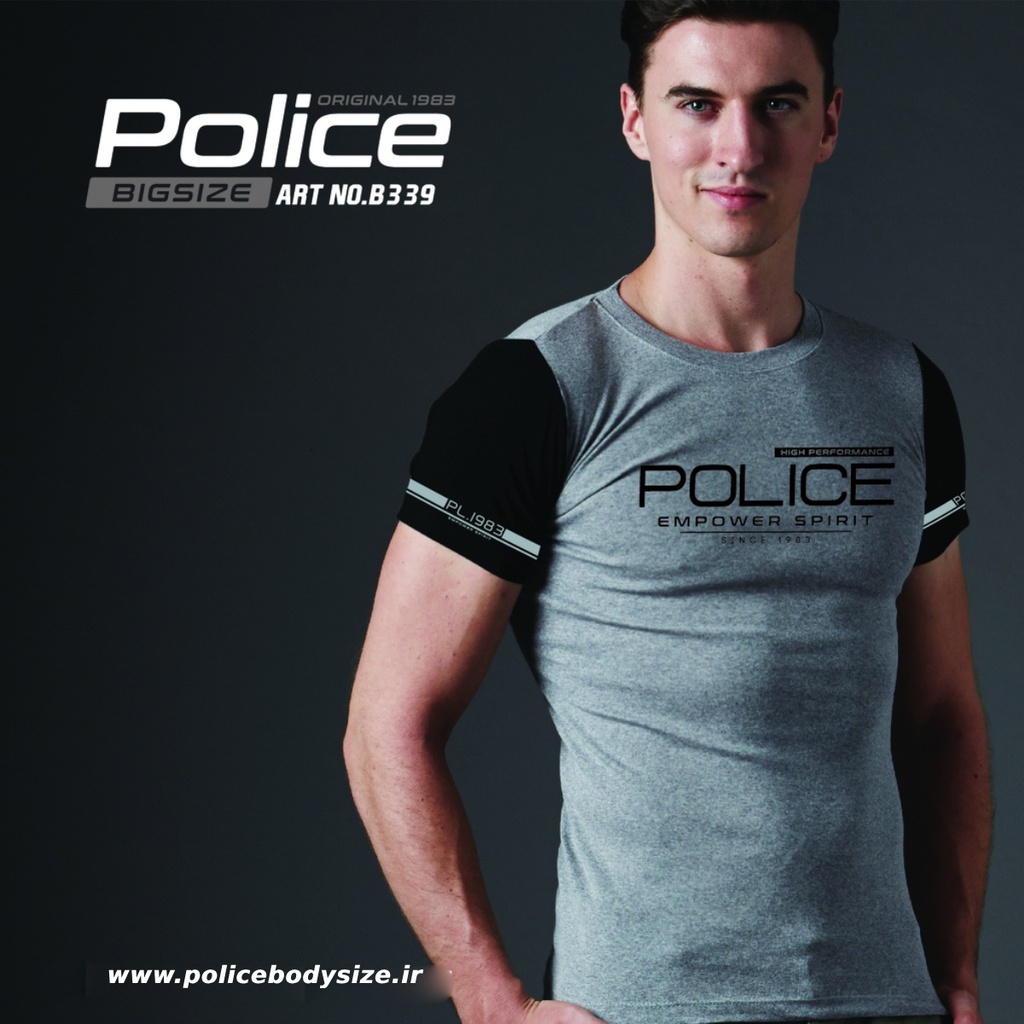 Men's police t-shirt - B339