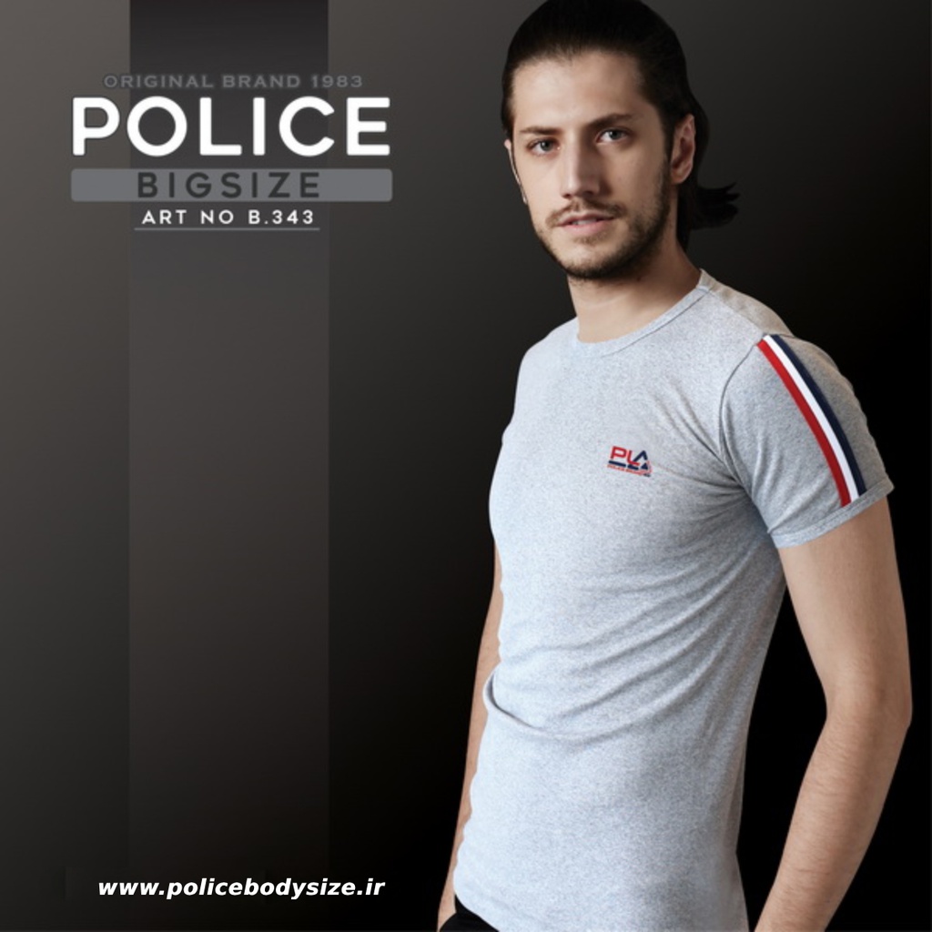 Men's police t-shirt - B343