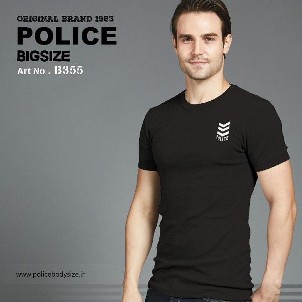 Men's police t-shirt - B355