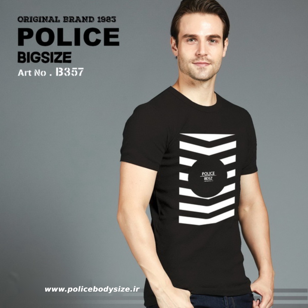 Men's police t-shirt - B357