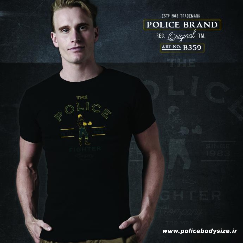 Men's police t-shirt - B359