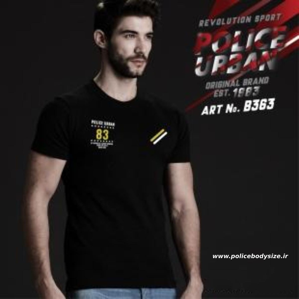 Men's police t-shirt - B363