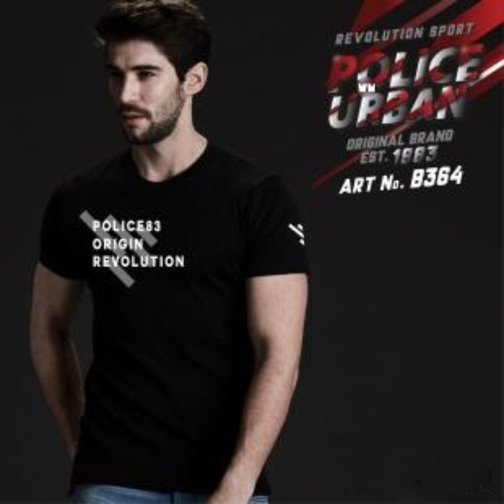 Men's police t-shirt - B364
