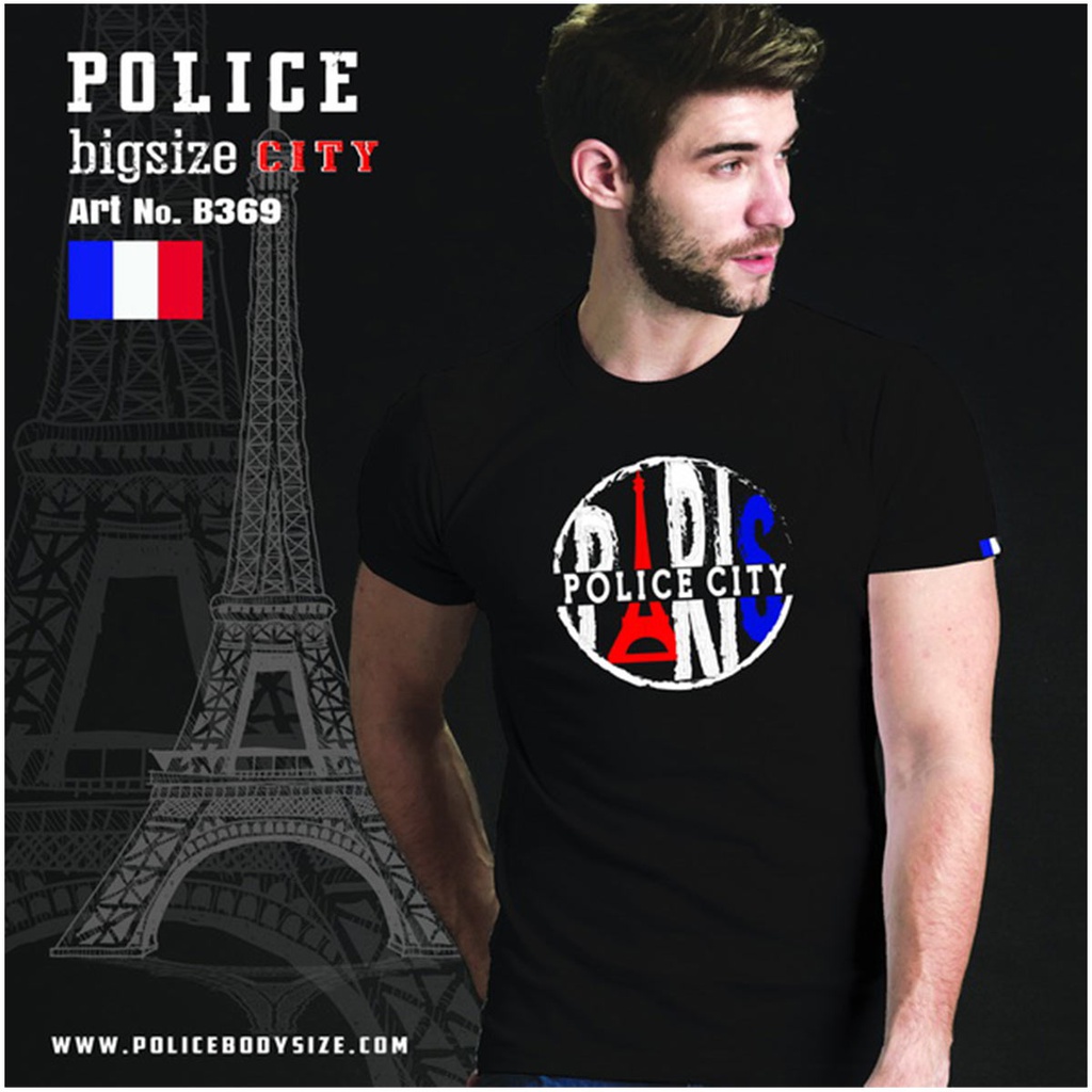 Men's police t-shirt - B369