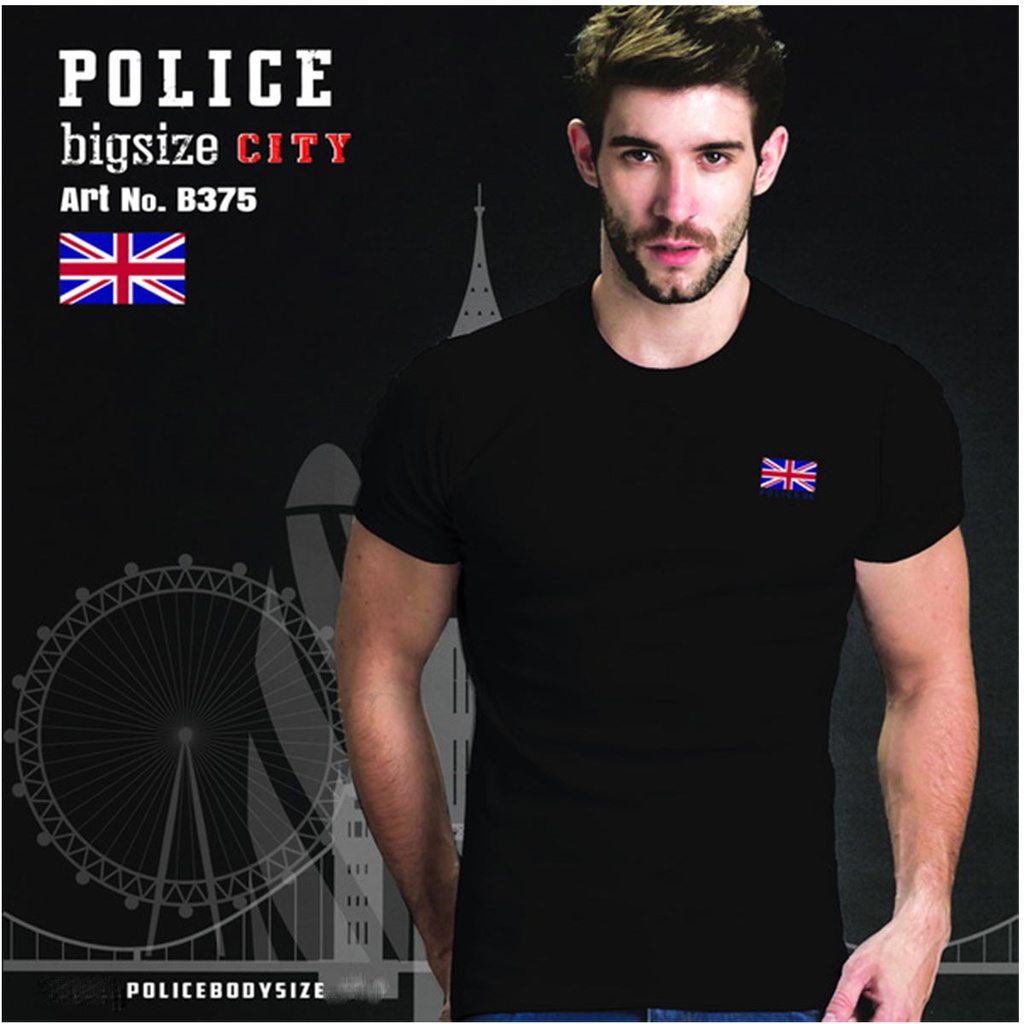 Men's police t-shirt - B375