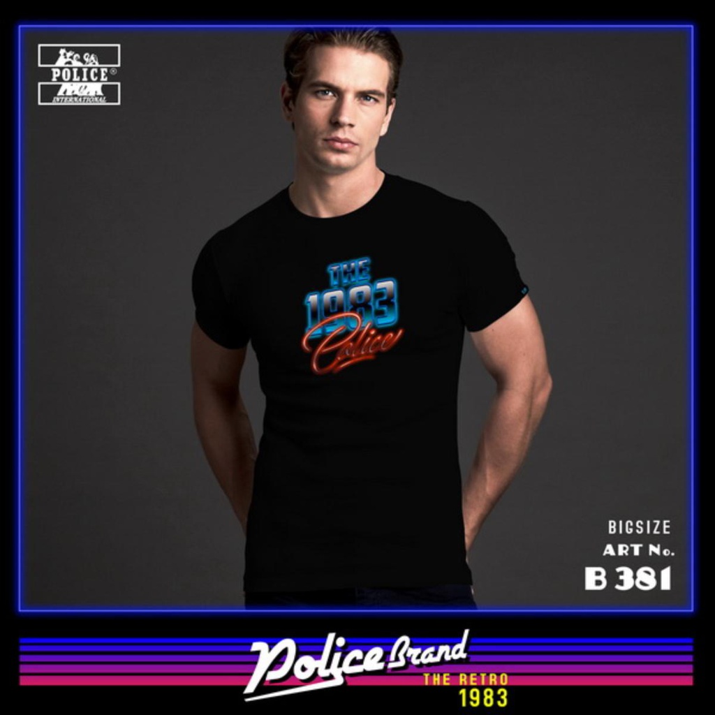 Men's police t-shirt - B381