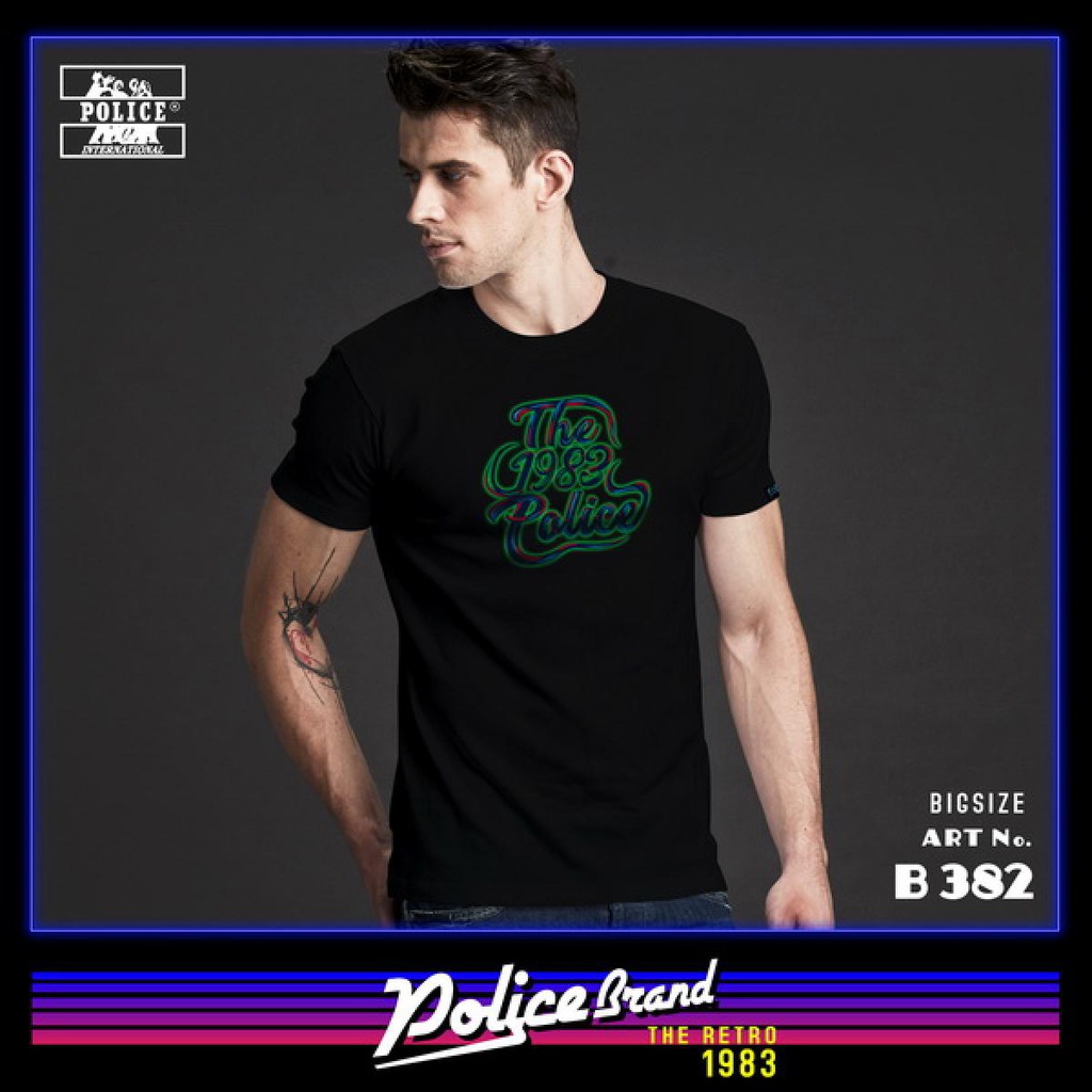 Men's police t-shirt - B382