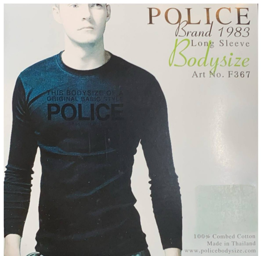 Men's police brand Stein long t-shirt - F367