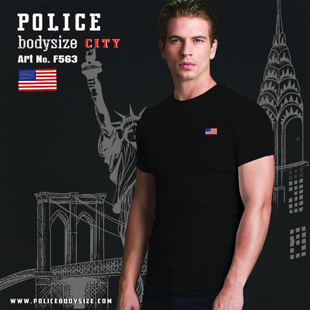 Men's police t-shirt - F563