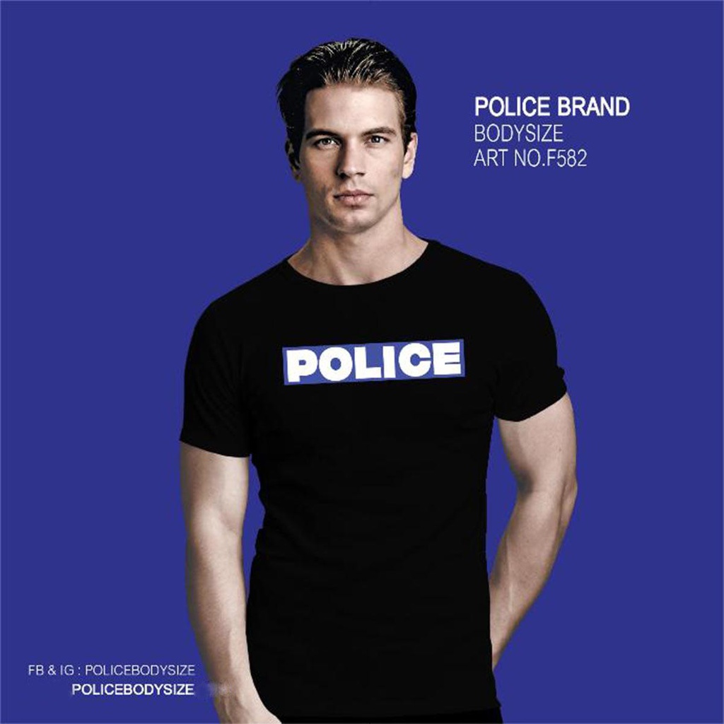 Men's police t-shirt - F582