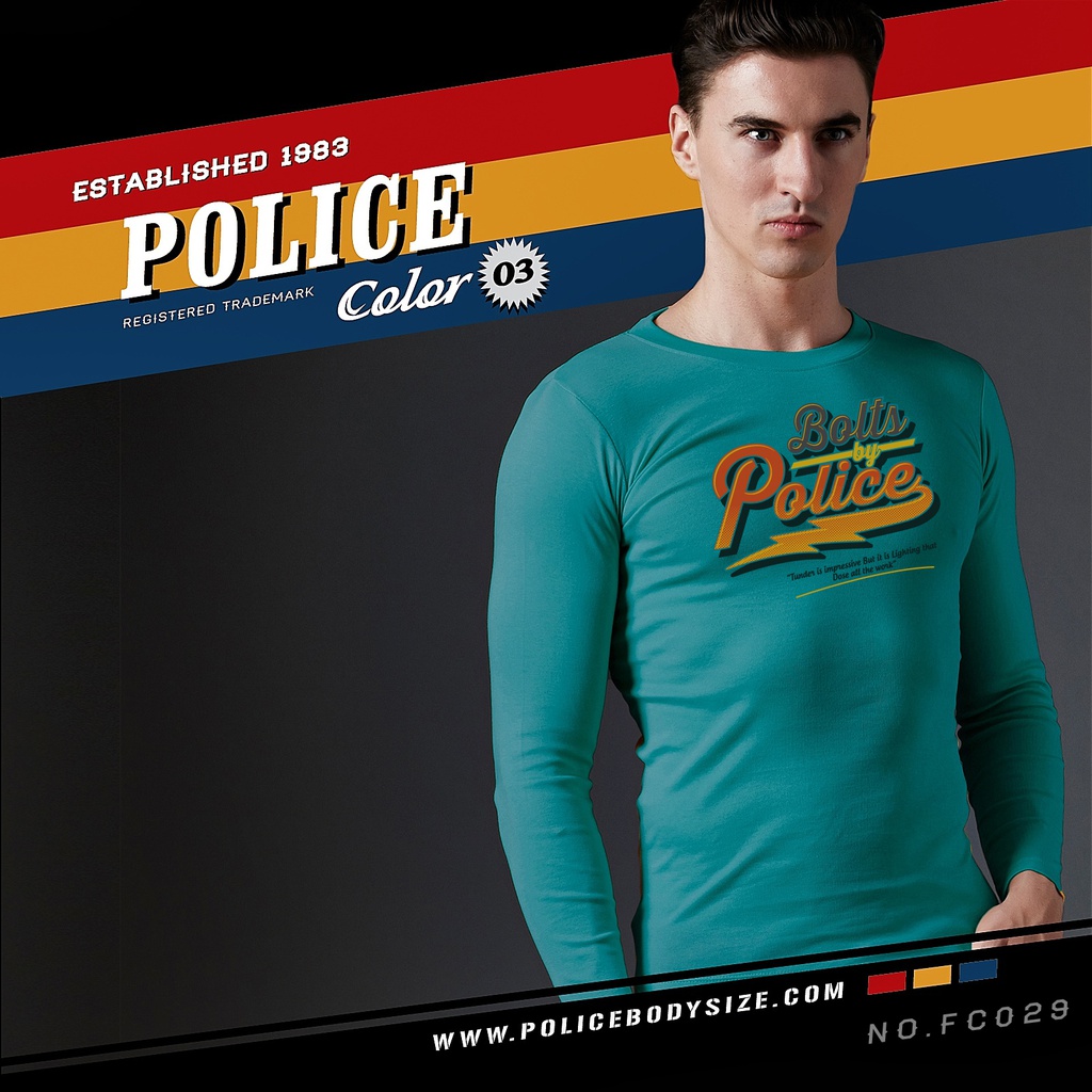 Men's police long sleeve t-shirt - FC029