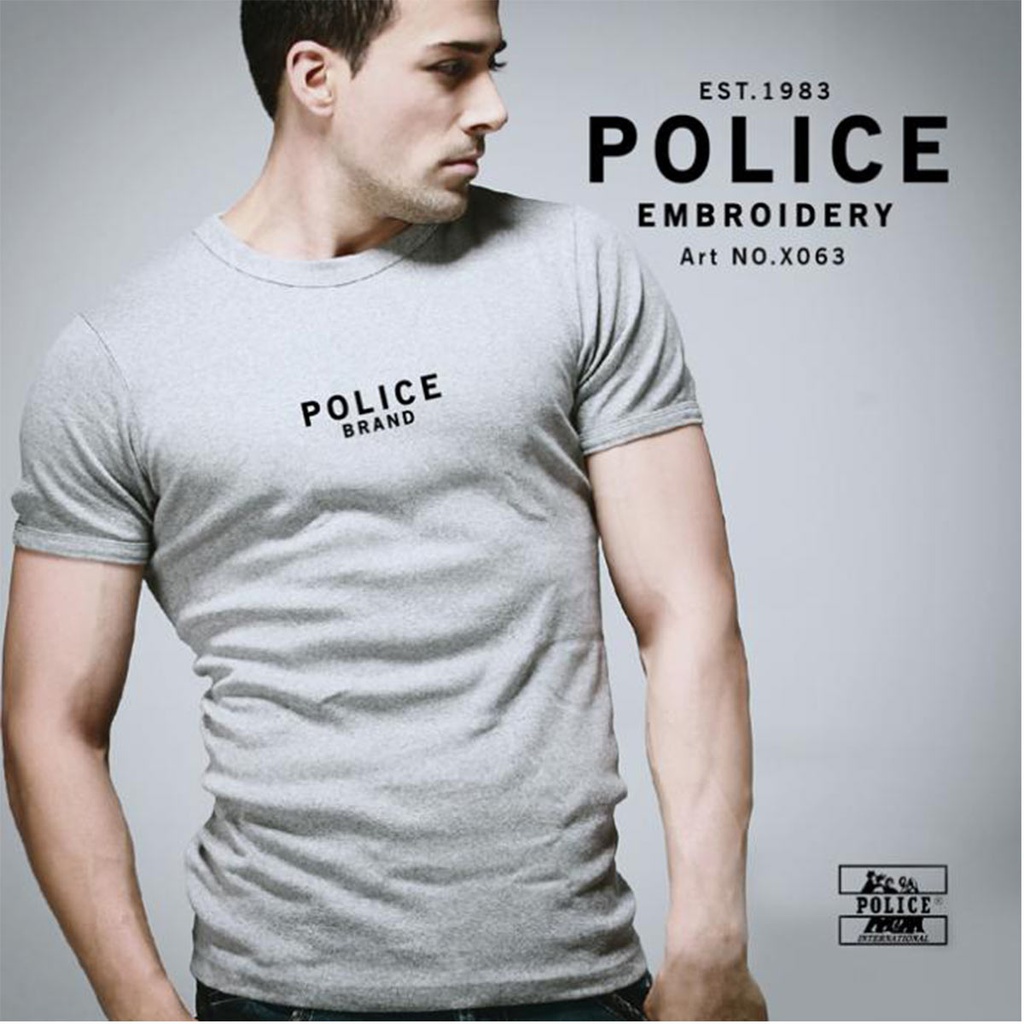 Men's police t-shirt - X063