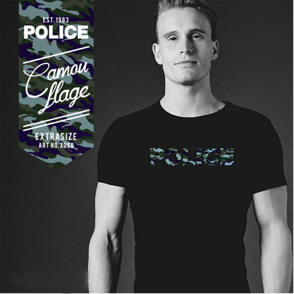 Men's police t-shirt - X068
