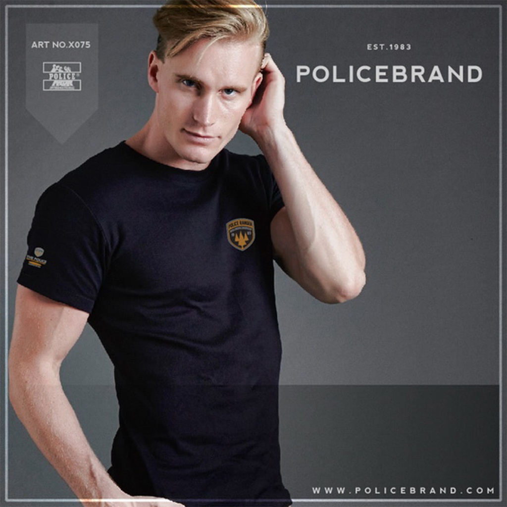 Men's police t-shirt - X075