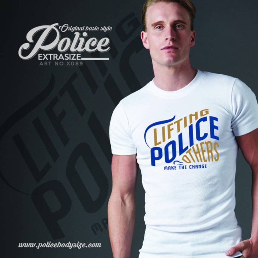 Men's police t-shirt - X089