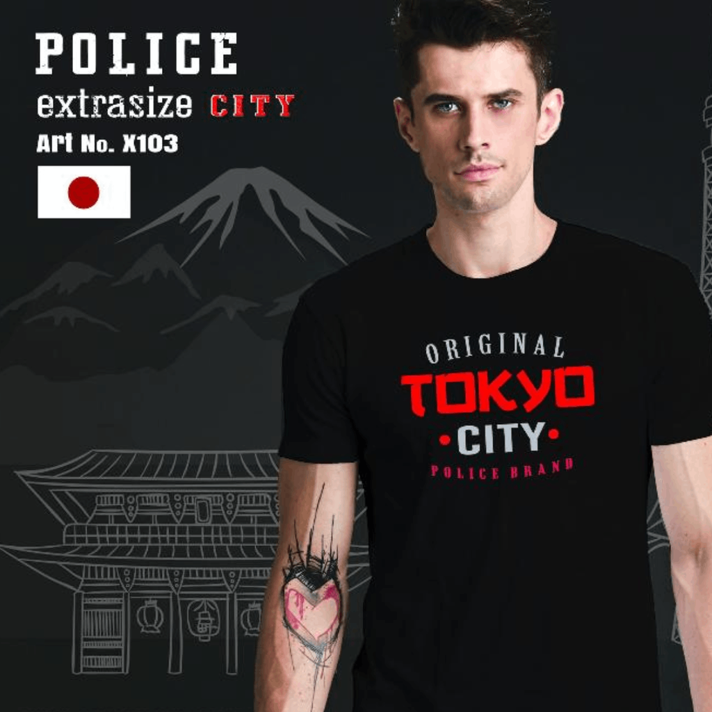 Men's police t-shirt - X103