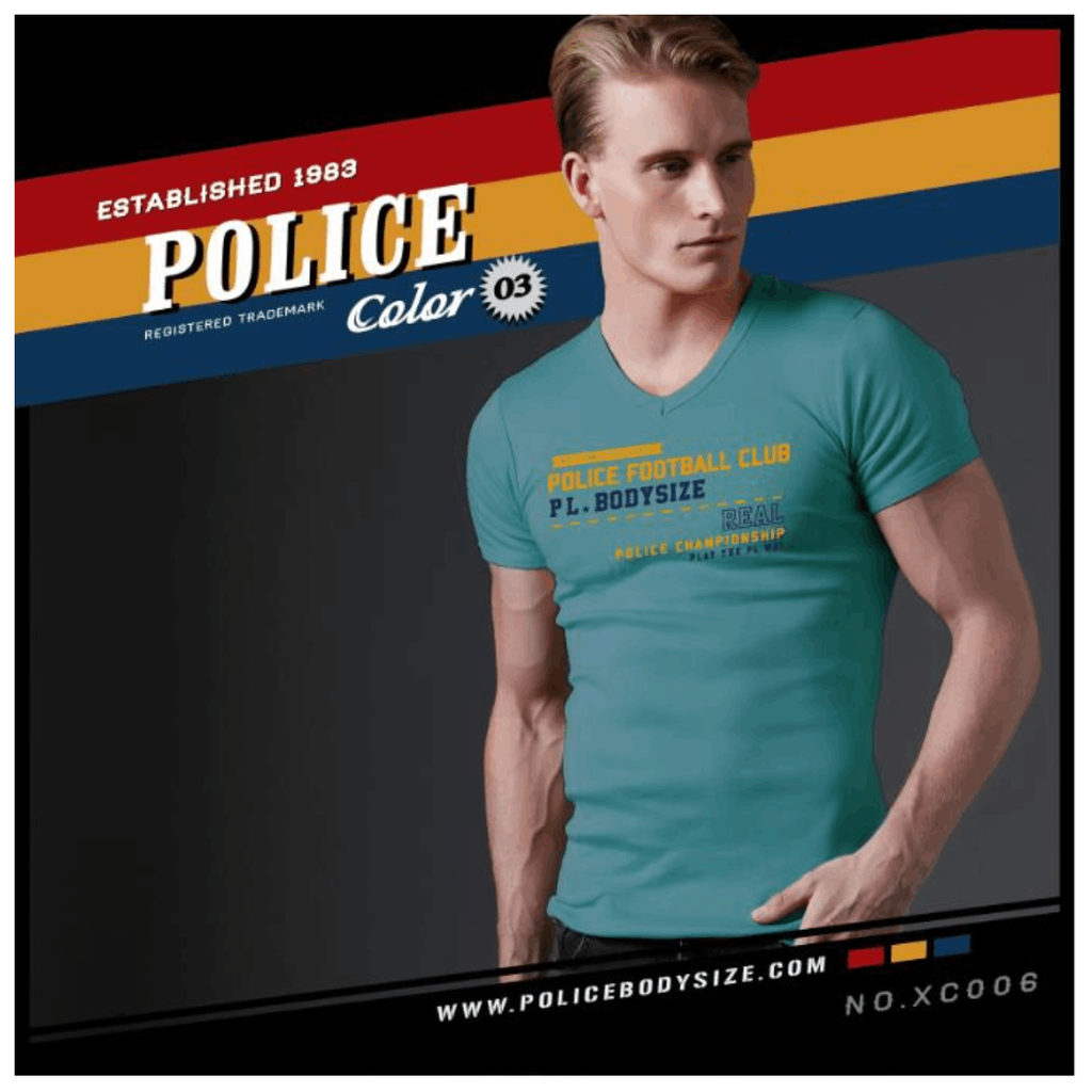 Men's police t-shirt - XC006