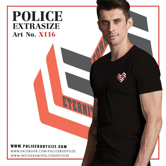 [X116] Men's police t-shirt - X116